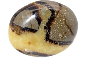 LA SPHÈRE GUÉRISSEUSE Septaria-Stein, 4 bis 6 cm, Naturstein für Lithotherapie, Kollektion Mineralien aus Madagaskar, Septaria Polie