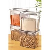 Stile Cucina 4l&uuml; Ekonomik 3,5 Litre Strip Mega Boy Un, Erzak, Bakliyat Saklama Kutusu Antrasit