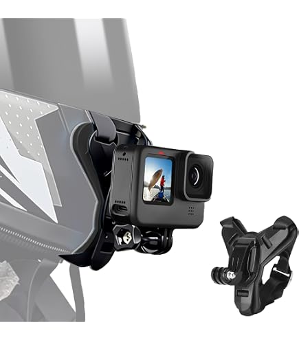 HSU Supporto girevole in alluminio per GoPro, rotazione a 360 gradi