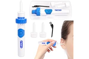 ‎CIOXSOIO CIOXSOIO Oroclear Ohrenschmalz-Sauger, Ohrreiniger für Erwachsene, Weiches Ohrenschmalz Entferner Sauger Mit 2 Waschbaren Ersatzköpfen, Tragbares Ohrenschmalz Sauger Ear Cleaner