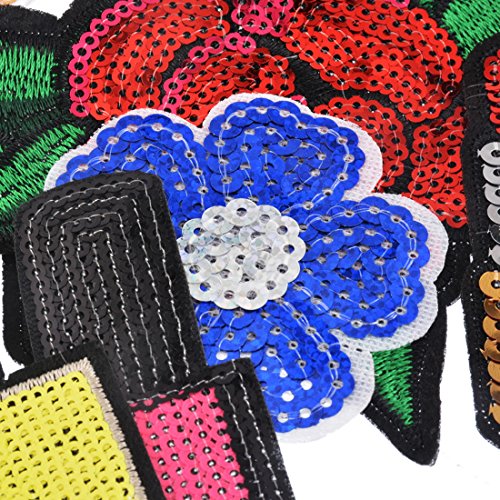 Souarts Aufnäher Bügelbild Aufbügler Iron on Patches Applikation Kinder Kleidung Stern 10 St - 3
