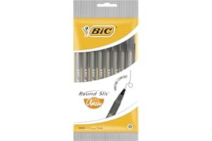 BIC Długopis okrągły, czarny, 8 sztuk