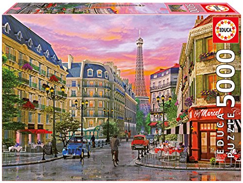 Educa 16022 - Rue Paris, Dominic Davison - 5000 pieces - Genuine Puzzle