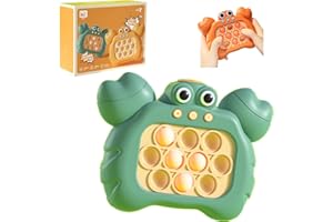 DONGTATA Sensory Fidget Toys For Kids Pop Push Bubble Puzzle Games Descompresión Breakthrough Machine Controlador de Juego Juegos de Mano Juegos de Empuje de Velocidad para niños Stress relif Toy (Verde)