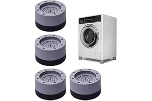 Moocuca 4 Stück Schwingungsdämpfer, Universal Antivibrationsmatte waschmaschinenunterlage, Vibration Dämpfer Pads, Waschmaschine Füße für Waschmaschine & Trockner (3,5cm)