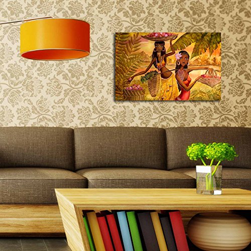Asir Group LLC 4570İACT-55 Shining Dekorativ Led Beleuchtet Leinwand Malerei, bunt - 5