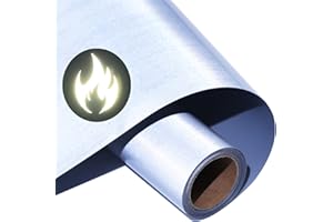 KEGUMINGX Reflective Heat Transfer Vinyl Gray Reflection HTV Vinyl Rolls Pack 12 Inch x 5 Feet Iron on Vinyl for T-Shirts DIY Design, Silhouette Cameo for Heat Press Machine