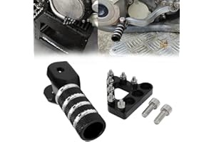 JFG RACING Motorrad Schalthebel und Bremshebel Schrittspitze Kit,Hinten Bremspedal Schalthebelpedal für 125-530cc SX EXC XCF XC XCW SXF SMR 690SMCR 690ENDURO SUPERMOTOR-Schwarz