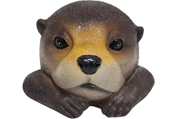 rockible Tête de Loutre Flottante pour étang de Jardin, Ornement Amusant pour Aquarium, Patio, étang