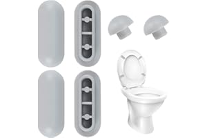 Lotbun Gumowe siedzisko sedesowe, okulary, gumowe podkładki na osłonę sedesową i deskę sedesową (4 sztuki, zderzaki i 2 sztuki zderzaka toaletowego)