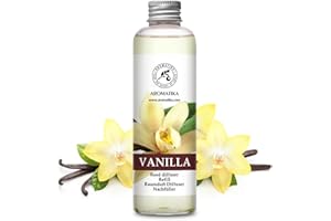 ‎AROMATIKA TRUST THE POWER OF NATURE Raumduft Nachfüllflasche Vanille 200ml - Nachfüller mit Naturreinem Ätherischen Vanille Öl - Intensiv & Langanhaltend Aroma Natürlich - Raumlufterfrischer fur Zuhausem - Büro - SPA - Aromatherapie