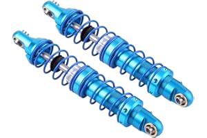 DILWE Amortisseur réglable en métal pour SCX10 TRX-4 D90 1/10 RC Crawler Voiture(80mm)