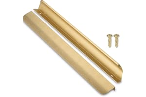 SYZOW Lot de 6 Poignée Invisible or Poignee de Meuble Cuisine - poignee de cuisine Poignée de Porte Poignée Meuble Entraxe 300mm