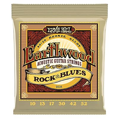 Ernie Ball 2008 Earthwood Rock and Blues Jeu de cordes pour Guitare acoustique
