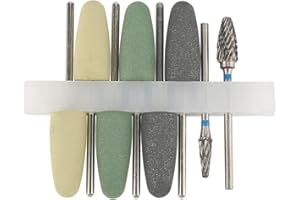 Yunir 8Pcs Dental Rotary Silicone Resin Base Acrylic Polishing Burs Kit with Tungsten Steel Grinding, for Noble Metal, Ceramics, Resin Processing