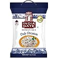India Gate Premium Basmati Rice (5Kg) - Aromatic Long Grain Rice Delicate Aroma - Ideal for Biryani & Pulao (Pack of 1)
