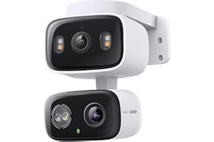 Tapo C246D WLAN Überwachungskamera Außen mit 2K Dual-Objektiv, 125° Weitwinkel & 6 mm Teleobjektiv, Smart Tracking, kostenfreie KI-Erkennung, Nachtsicht, MicroSD-Karte Bis zu 512 GB