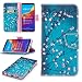 Produktbild HopMore Huawei Y7 2018 / Honor 7C Hülle Leder Silikon mit Kartenfach Magnetisch Klappbar 3D Muster Vintage DesignBumper Ledertasche Standfunktion Holster Bookstyle Schutzhülle Handyhülle Tasche Cover Case für Huawei Honor 7C / Y7 2018 -- Pflaumenblüte