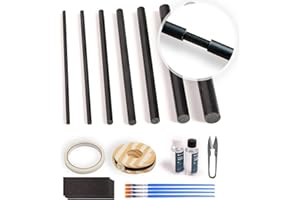 OJYDOIIIY Fishing Rod Repair Kit Complete，All-in-one Supplies with Glue for Fishing Pole Fixing