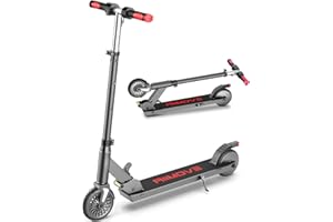 ALLMOVE 150W Trottinette Electrique Enfants 6-12-16 Ans avec Freins Doubles, 18km/h &15km Portée, 3 Vitesse et Hauteurs Réglables,Pliable Trotinette Electrique Écran LED, Cadeau pour Adolescent X1Pro