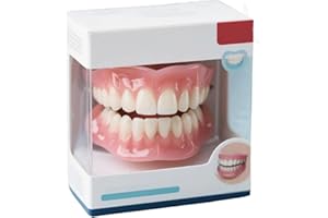 GENÉRICO Prótesis dentales, juego de prótesis dentales de silicona moldeadora, juego de prótesis dentales completas, juego de rebase de silicona para prótesis dentales para mujeres, suave y cómodo (1pcs)