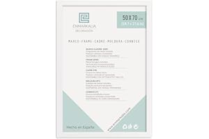 Enmarkalia Marco poster 50 x 70 cm - color Blanco (moldura 30x15 mm) X1 Ud.