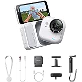 Insta360 GO Ultra Creator Arctic White, &uuml;cretsiz 4K kamera, hafif ve taşınabilir, d&uuml;ş&uuml;k ışıkta m&uuml;kemmellik, her yere montaj, 