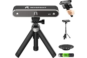 VICTOOL POP2 Scanner 3D portatile 3D modellazione 3D 0,05 mm precisione 10 FPS velocità di scansione per stampa 3D, supporta Windows, MAC OS, sistema Android (con power bank da 400 mAh)