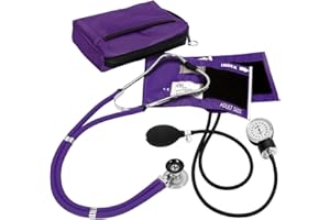 PRESTIGE MEDICAL NCD Medical Sprague Stéthoscope avec Tensiomètre + Trousse Assortie Violet