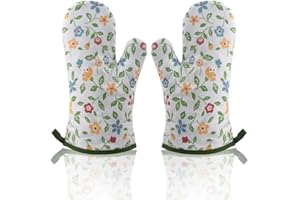AYADA Ofenhandschuh Hitzebestaendig Topfhandschuhe,Topflappen Handschuh Backhandschuhe Oven Gloves Oven Mitts Backofen Handschuhe Grillhandschuhe Backofenhandschuhe Küchenhandschuhe für Kochen Backen