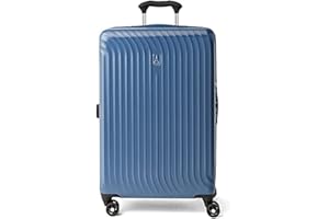 Travelpro Maxlite Air Hardside rozszerzalny bagaż, 8 kółek obrotowych, lekki poliwęglan z twardą obudową, Niebieski Ensign Blue, Checked-Medium 25-Inch, Maxlite Air Hardside rozszerzalny bagaż, 8