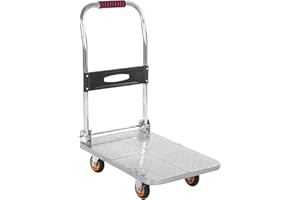 MINGYIHUI Carretillas de plataforma Plegable Carretillas De Plataforma, Acero Carro Para Facilitar El Transporte Carretillas De Mano Con Plataforma Industrial Pesada, Camión De Mudanza Para plegab(Size:60x40cm)