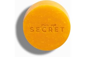 PINUP SECRET PIN UP SECRET - Secret Booster d'Éclat - Masque Visage Solide au Lait de Chèvre & Curcuma - Nettoyant & Anti-inflammatoire - Élimine les Points Noirs - Tous types de peaux - 70 gr