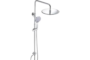 JOHO 304 zestaw prysznicowy ze stali nierdzewnej system prysznicowy z deszczownicą (okrągła średnica 30 cm)