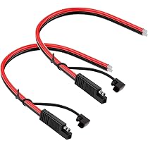 Cavo Prolunga SAE A 90° 12 AWG 90cm – Adattatore A Sgancio Rapido Per Batteria Auto Moto Pannelli Solari