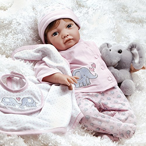 Paradise Galleries Lifelike Realistic Soft Vinyl Weighted 53cm Baby Girl Doll Gift 