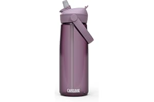 CamelBak Thrive Flip Straw 25 cl vattenflaska med Tritan Renew – lätt att bära – halmtopp, lila himmel
