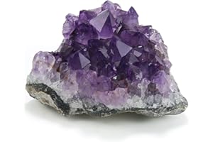 Nvzi Amethyste Pierre Naturelle Pierre Précieuse, Pierre Naturelle Lithothérapie, Amas Brut Pour Lithothérapie, Méditation, Pierre d'Améthyste Naturelle, Amas de Amethyste, Chakras (50g)