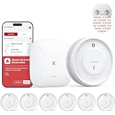 X-Sense - SBS50 Station Connected Smoke Detector, Interconnected Wireless Fire Alarm, Home Security System, Support X-Sense A