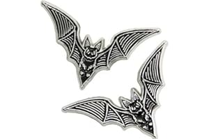 LUXYLEI Bat Pin 2pcs Goth Witchy Style Stillpin Brosche Halloween Brosche Fledermaus Juwelengeschenk Halloween Accessoires