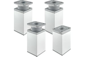 LHUIDDH 4 PCS Adjustable Furniture Legs Cabinet Legs (80mm)