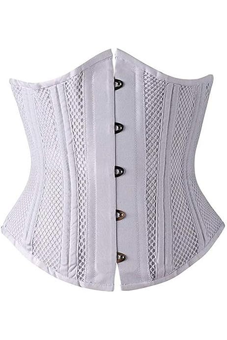 Soutien Posture Waist Training Hi-GERMANWEARS Corset D'entraînement Pour Femme 24 - Double Acier - Taille Lourde - Laced Sur Le Côté Sous La Poitrine - Pour Silhouette De Sablier (DE/NL/SE/PL, Alphanumérique, 3XS
