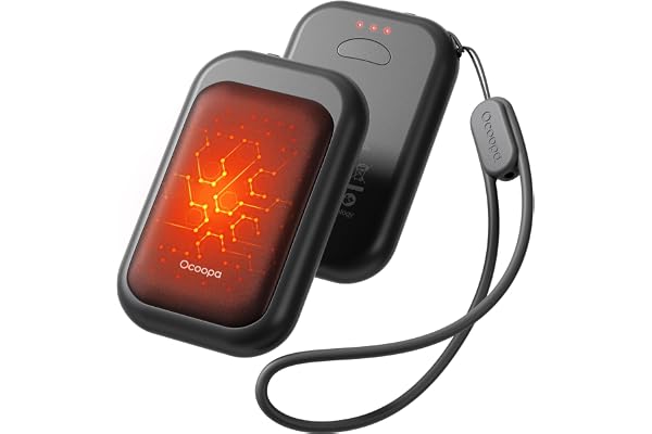 OCOOPA UT4 Young Lot de 2 Chauffe-Mains électriques Split-Magnetic 5000 mAh – Ultra compacts, imperméables, Chauffage Plus Rapide, réutilisables, Chauffe-Mains USB pour l'extérieur en Hiver