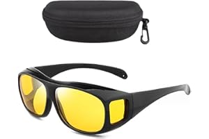 GENERIC Nightglo glasses, and night driving glasses effectively prevent high beam headlights from coming towards you. They are very lightweight and provide clearer visibility in the dar