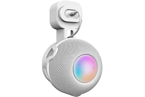 HONECUMI homepod - Mini supporto da parete per HomePod, mini supporto da parete, gestione dei cavi, salvaspazio, supporto da parete per Homepod, mini assistente vocale, elegante bianco