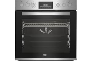 Beko BBUM12328X Einbauherdset AeroPerfect Glaskeramik-Kochfeld 8 Heizarten SteamShine-Reinigungsfunktion Edelstahl