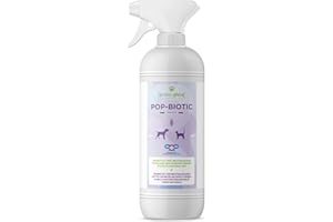 Symbioethical Pop-BIOTIC 750ML Spray - Elimina odori per superfici e Tessuti con probiotici Che neutralizzano i Cattivi odori e degradano Macchie organiche in Modo Naturale, Made in Italy