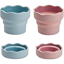3 Faltbare Pinselbecher Für Wasserfarben - Standfest & Praktisch
