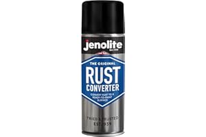JENOLITE Rust Converter Spray | 400ml | RUST TREATMENT & RUST INHIBITOR | Fast Acting Epoxy Based Rust Converter For Metal | Converts Rust Into Stable, Ready-to-Paint Surface