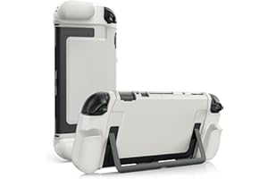 TiMOVO Dockable Case for Nintendo Switch 2 2025, TPU Grip Protective Cover Accessories with Ergonomic Design for Switch 2 Console & JoyCon, Shock-Absorption Anti-Scratch Precise Cutouts, Gray